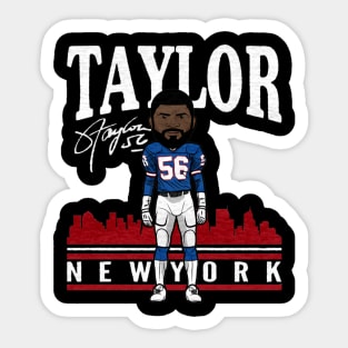 Lawrence Taylor New York G Toon Sticker